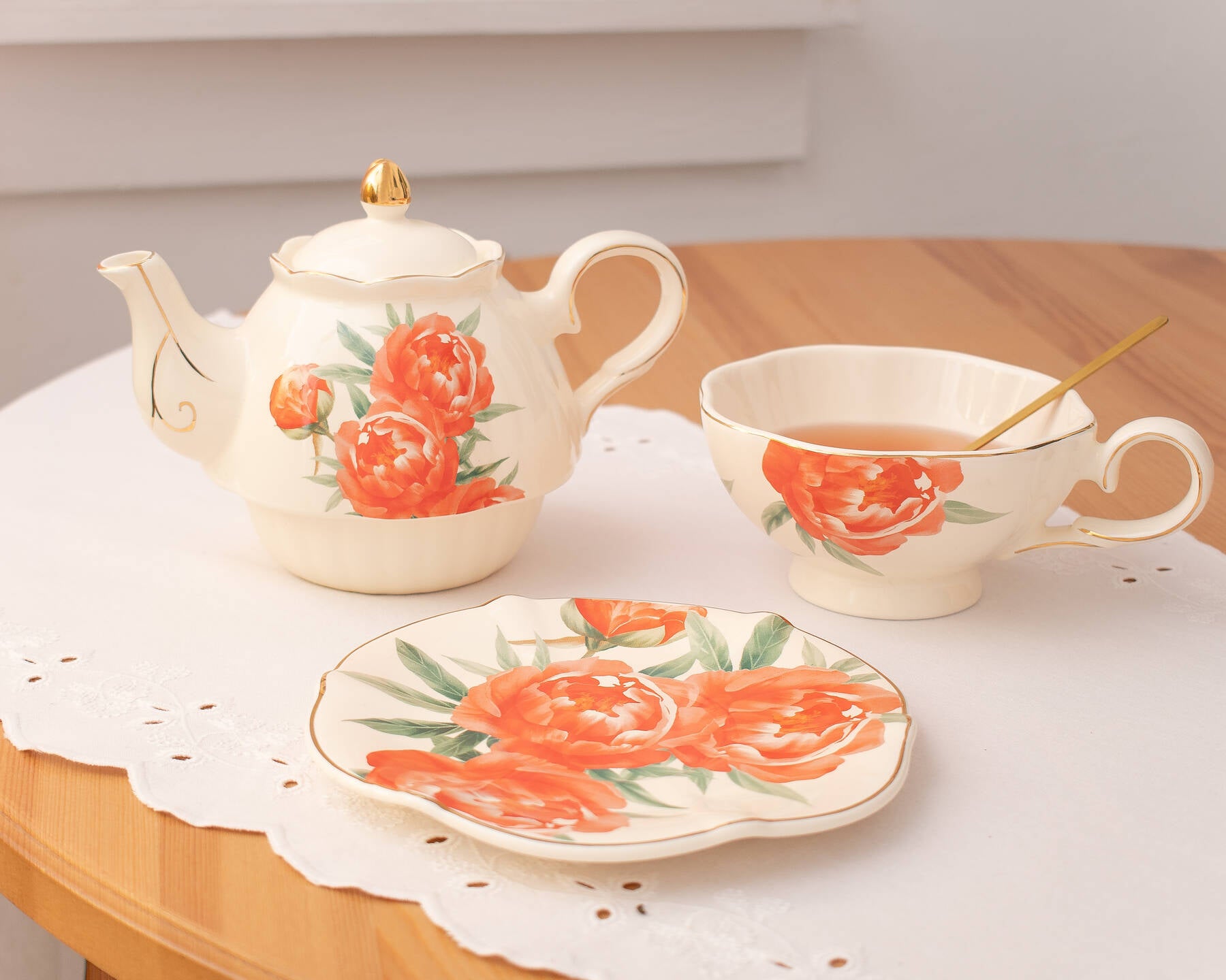 Peony Teaware Set